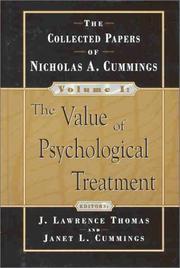 Cover of: The collected papers of Nicholas A. Cummings