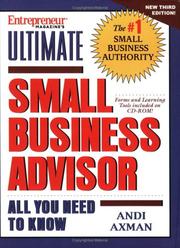 Cover of: Ultimate Small Business Advisor (with CD) by Andi Axman