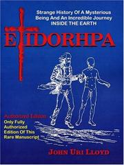 Cover of: Etidorhpa: Strange History of a Mysterious Being and an Account of a Remarkable Journey