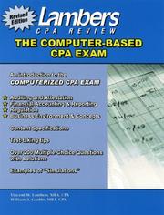 Computer-Based CPA Examination by Vincent W. Lambers, William A. Grubbs
