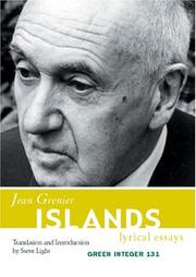 Cover of: Islands: Lyrical Essays (Green Integer)