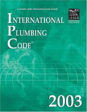 Cover of: International Plumbing Code 2003 (International Plumbing Code)