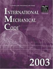 Cover of: International Mechanical Code 2003: Looseleaf Version (International Mechanical Code (Looseleaf))