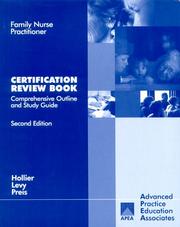 Cover of: Family Nurse Practitioner Certification Review Book