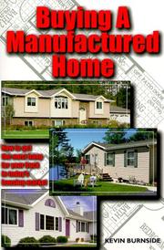 Cover of: Buying a Manufactured Home by Kevin Burnside