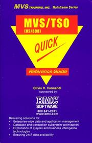 Cover of: MVS/TSO OS/390 Quick Reference Guide (Mainframe Technical Series) (Mainframe Technical Series)