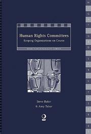 Cover of: Human rights committees: keeping organizations on course