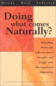 Cover of: Doing What Comes Naturally by Orieda Horn Anderson, Jennifer Luvert