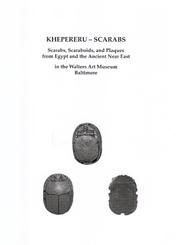 Cover of: Khepereru-scarabs by Regine Schulz