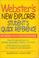 Cover of: Webster's new explorer student's quick reference