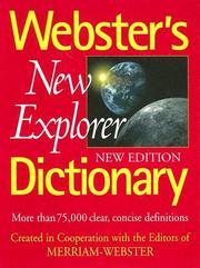 Cover of: Webster's New Explorer Dictionary