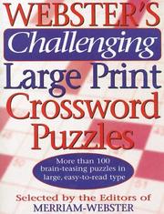 Cover of: Webster's Challenging Large Print Crossword Puzzles