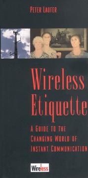 Cover of: Wireless Etiquette by Peter Laufer