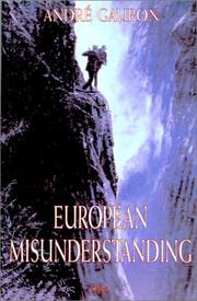 Cover of: European misunderstanding