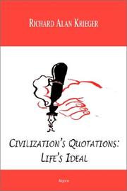 Cover of: Civilization's quotations: life's ideal