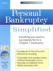 Cover of: Personal bankruptcy simplified