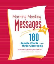 Morning meeting messages, K-6 cover