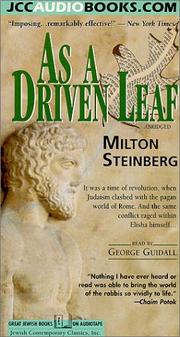 As a Driven Leaf by Milton Steinberg