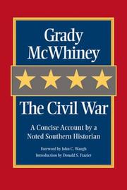 Cover of: The Civil War by Grady McWhiney