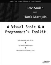 Cover of: A Visual Basic 6 Programmer's Toolkit