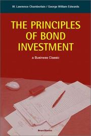 Cover of: The Principles of Bond Investment