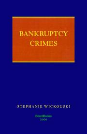 Cover of: Bankruptcy Crimes