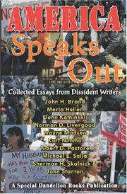 Cover of: America speaks out: collected essays from dissident writers