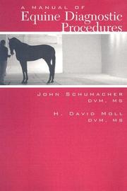 Cover of: Manual of equine diagnostic procedures