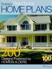 Cover of: Builders' First-choice Home Plans by Garlinghouse