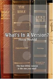 Cover of: What's in a Version?