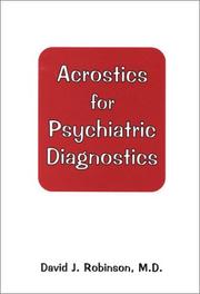 Cover of: Acrostics for Psychiatric Diagnostics
