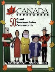 Cover of: O Canada Crosswords Book 2: 50 Giant Weekend-Size Crosswords