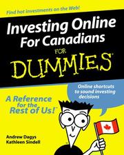 Cover of: Investing Online for Canadians for Dummies by Lito Tejada-Flores, Andrew Dagys, Kathleen Sindell
