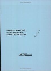 Cover of: Financial Analysis of the American Furniture Industry by 