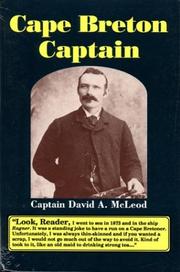 Cape Breton Captain by Captain David A Mcleod