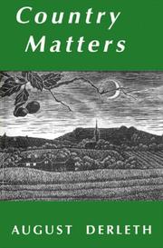 Country matters by August Derleth