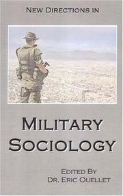 Cover of: New Directions In Military Sociology by Eric Ouellet