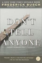 Cover of: Don't Tell Anyone (Ballantine Reader's Circle)