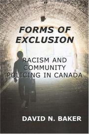 Cover of: Forms of Exclusion: Racism And Community Policing in Canada