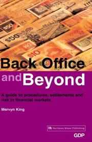Back office & beyond by Mervyn J. King