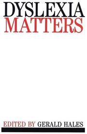 Cover of: Dyslexia Matters | Gerald Hales