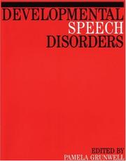 Cover of: Developmental Speech Disorders