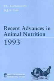 Recent Advances in Animal Nutrition by P. C. Garnsworthy
