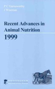 Cover of: Recent Advances in Animal Nutrition by Nottingham Press, Nottingham Press