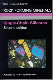 Cover of: Single-Chain Silicates (Rock-Forming Minerals) by William Alexander Deer, R. A. Howie, J. Zussman