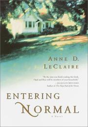 Cover of: Entering normal by Anne D. LeClaire