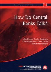 How do central banks talk? by Alan S. Blinder