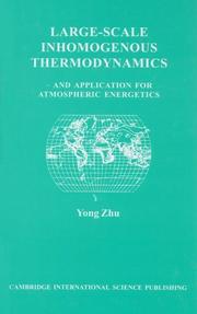 Cover of: Large-Scale Inhomogeneous Thermodynamics: And Application for Atmospheric Energetics