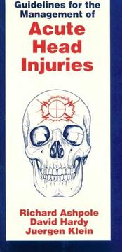 Cover of: Guidelines for the management of acute head injuries