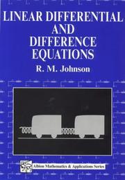 Cover of: Linear differential and difference equations: a systems approach for mathematicians and engineers